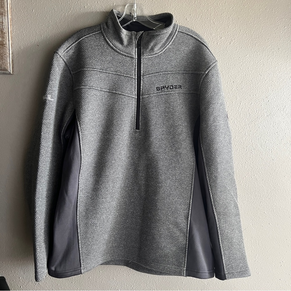 Spyder full zip jacket company logo